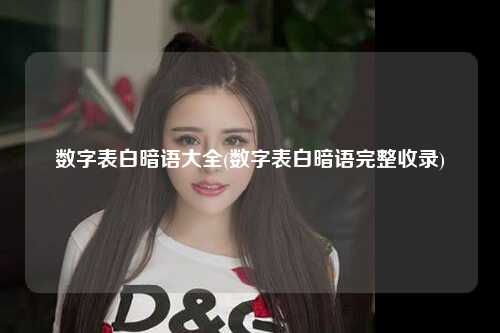 数字表白暗语大全(数字表白暗语完整收录)
