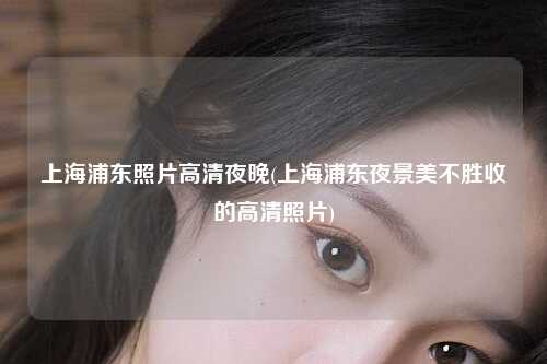 上海浦东照片高清夜晚(上海浦东夜景美不胜收的高清照片)